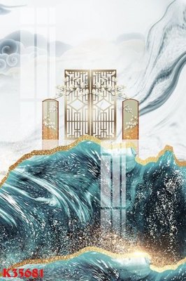 File in trần File gốc in tranh tổng hợp K35681 (bản gốc) mây trời