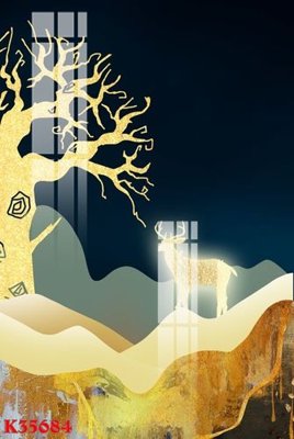 File in trần File gốc in tranh tổng hợp K35684 (bản gốc) mây trời