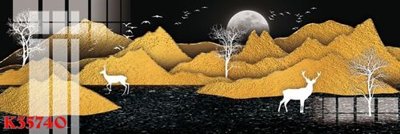 File gốc File gốc in tranh tổng hợp K35740 (in lụa) tranh phong thủy