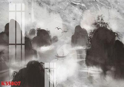 Hình ảnh file gốc in trần nhà File gốc in tranh tổng hợp K35807