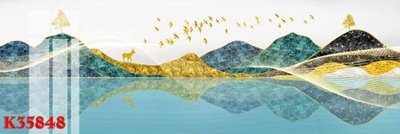 File gốc File gốc in tranh tổng hợp K35848 (in tráng gương) hiện đại