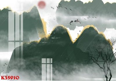 File tranh File gốc in tranh tổng hợp K35910 (ảnh gốc) in trần xuyên sáng