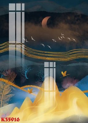 File tranh trang trí File gốc in tranh tổng hợp K35916 (file gốc)