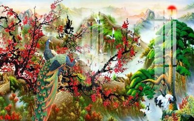 File gốc File gốc in tranh tổng hợp K3601 (in lụa) chi tiết cao