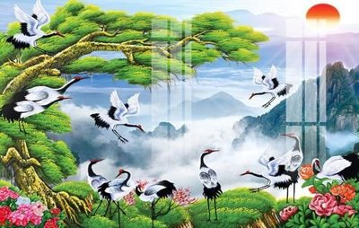 Tải file File gốc in tranh tổng hợp K3607 (gốc) chủ đề hoa sen