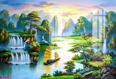 File in ấn File gốc in tranh tổng hợp K3667 (bản gốc) chất lượng cao