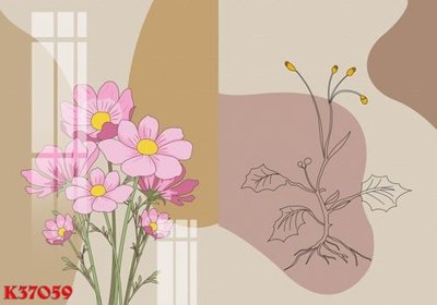 Download file gốc File gốc in tranh tổng hợp K37059 (in mica) trang trí