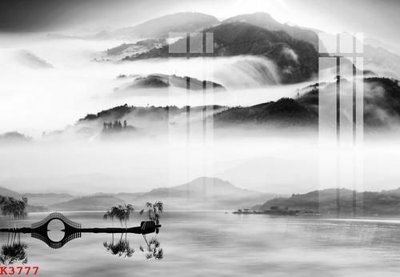 File in trần File gốc in tranh tổng hợp K3777 (bản gốc) mây trời