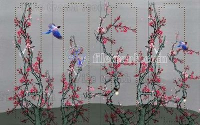 File tranh File gốc in tranh tổng hợp tường nền K40006 (file gốc) chuẩn màu in