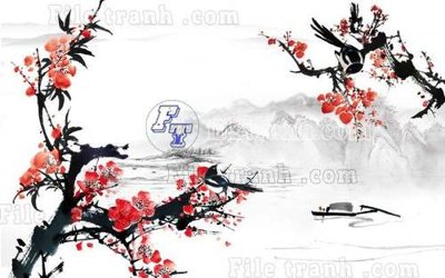 File gốc File gốc in tranh tổng hợp tường nền K40023 (bản quyền) cho in ấn