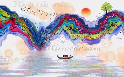 File gốc File gốc in tranh tổng hợp tường nền K40025 (cho in ấn) độc quyền