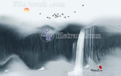 File tranh File gốc in tranh tổng hợp tường nền K40084 (gốc) chủ đề con người