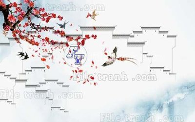 File gốc in mica File gốc in tranh tổng hợp tường nền K40099 chất lượng