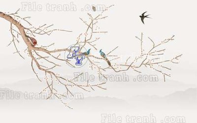 Tải file gốc in lụa File gốc in tranh tổng hợp tường nền K40206 siêu nét