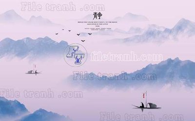 File tranh quảng cáo File gốc in tranh tổng hợp tường nền K40222 (download file gốc)