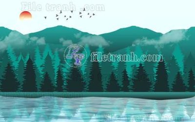 Tải file tranh gốc File gốc in tranh tổng hợp tường nền K40240 chất lượng cao