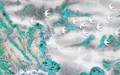 Download file File gốc in tranh tổng hợp tường nền K40260 (chuẩn in) File gốc in tranh tổng hợp tường nền K40260