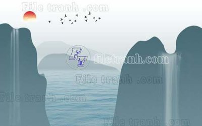 Download file gốc File gốc in tranh tổng hợp tường nền K40269 (in mica) trang trí
