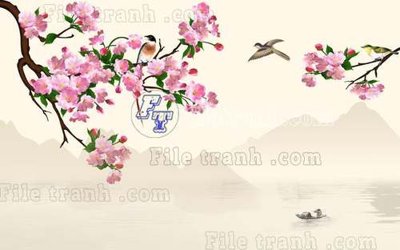 Download file File gốc in tranh tổng hợp tường nền K40309 (gốc) in mica đèn LED