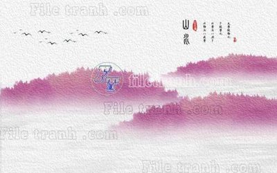 File in lụa File gốc in tranh tổng hợp tường nền K40361 (chất lượng cao) File gốc in tranh tổng hợp tường nền K40361