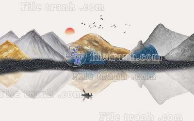 File tranh File gốc in tranh tổng hợp tường nền K40393 (ảnh gốc) chi tiết rõ ràng