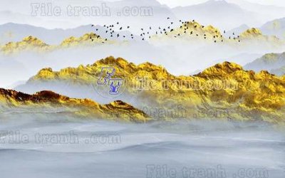 File tranh File gốc in tranh tổng hợp tường nền K40405 (gốc) in film