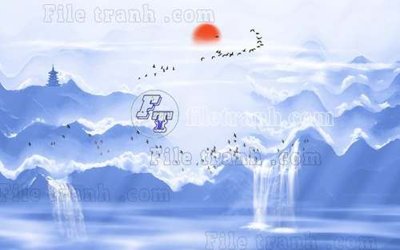 File tranh in trần File gốc in tranh tổng hợp tường nền K40449 (ảnh gốc siêu nét)