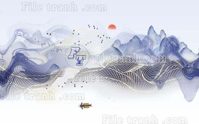 File gốc File gốc in tranh tổng hợp tường nền K40467 (trang trí) phòng ngủ