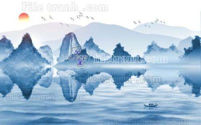 Tệp tin gốc File gốc in tranh tổng hợp tường nền K40495 (dùng cho in ấn) chuyên nghiệp