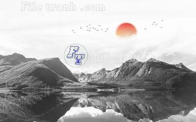 File in trần File gốc in tranh tổng hợp tường nền K40574 (file gốc) xuyên sáng