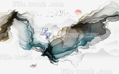 File tranh File gốc in tranh tổng hợp tường nền K40595 (gốc) chủ đề trừu tượng