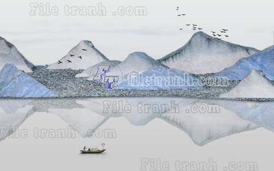 File in trần File gốc in tranh tổng hợp tường nền K40599 (file gốc) xuyên sáng