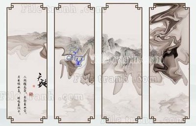 File tranh trang trí File gốc in tranh tổng hợp tường nền K40627 (tải file gốc)