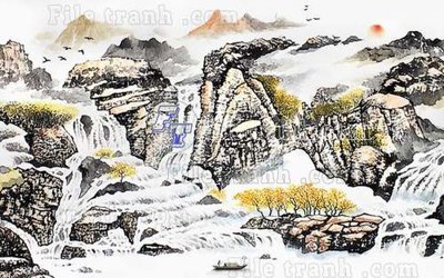 File gốc in tráng gương File gốc in tranh tổng hợp tường nền K40644 chi tiết