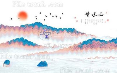 File gốc File gốc in tranh tổng hợp tường nền K40648 (cho in ấn) từ kho Filetranh