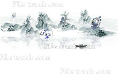 File tranh File gốc in tranh tổng hợp tường nền K40709 (bản gốc) treo quán cafe