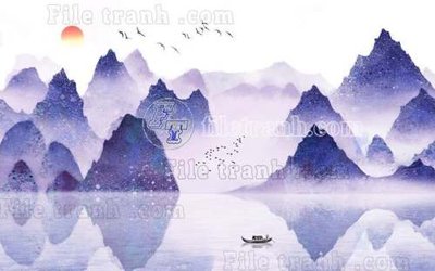 File gốc File gốc in tranh tổng hợp tường nền K40720 (AI/EPS) cho in ấn