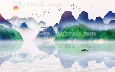 Tải file File gốc in tranh tổng hợp tường nền K40726 (gốc) làm file quảng cáo