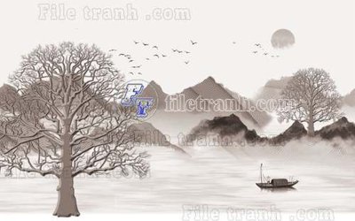 Tải file File gốc in tranh tổng hợp tường nền K40742 (gốc) in tranh tráng gương