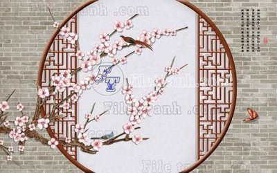 File tranh File gốc in tranh tổng hợp tường nền K40820 (gốc) chủ đề thiên nhiên