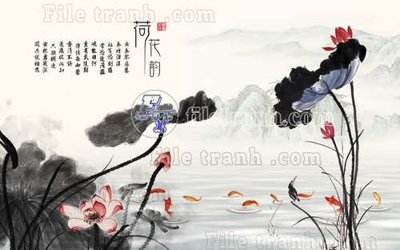 File tranh File gốc in tranh tổng hợp tường nền K40830 (ảnh gốc) độ nét vượt trội