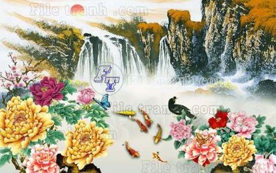 File tranh File gốc in tranh tổng hợp tường nền K40831 (ảnh gốc) sắc nét hoàn hảo