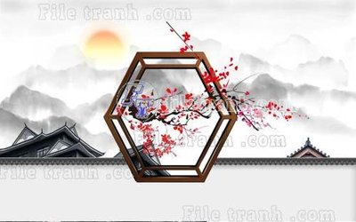 File tranh in mica File gốc in tranh tổng hợp tường nền K40877 (độ phân giải cao)