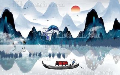 File PSD File gốc in tranh tổng hợp tường nền K40879 (gốc) cho in quảng cáo