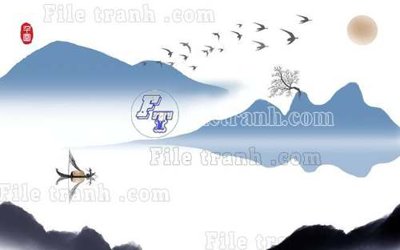 Hình ảnh file gốc in trần nhà File gốc in tranh tổng hợp tường nền K40890