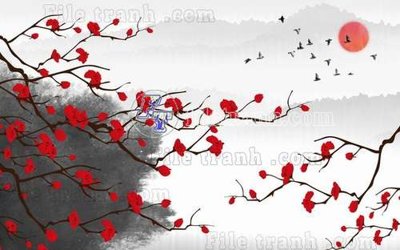 File in trần File gốc in tranh tổng hợp tường nền K40901 (bản gốc) mây trời