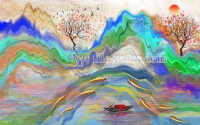 Download file File gốc in tranh tổng hợp tường nền K40925 (chất lượng in ấn)