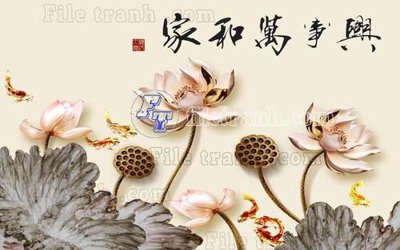 File gốc File gốc in tranh tổng hợp tường nền K40935 (cho in UV) siêu nét