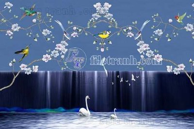 File tranh File gốc in tranh tổng hợp tường nền K40936 (gốc) phong cách tối giản