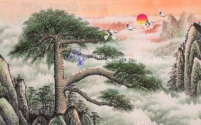 Download file gốc File gốc in tranh tổng hợp tường nền K40955 (dùng cho in ấn)